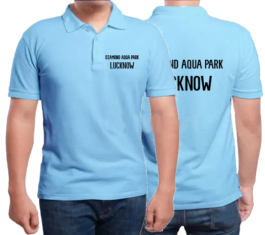 Polo neck (Collar) T-shirt printing in Lucknow only at Rs.175