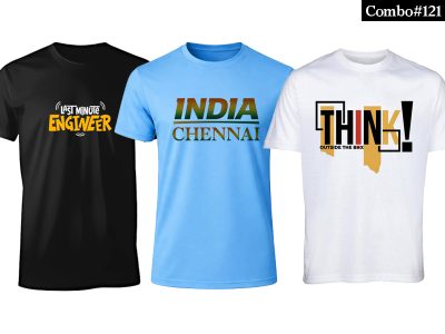 Sports T-shirt combo (3 piece) in different colours